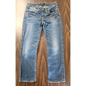 Silver Jeans Aiko Low Capri Jeans Women's Size 26 Medium Wash